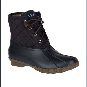 Women’s Black Sperry Duck Boot